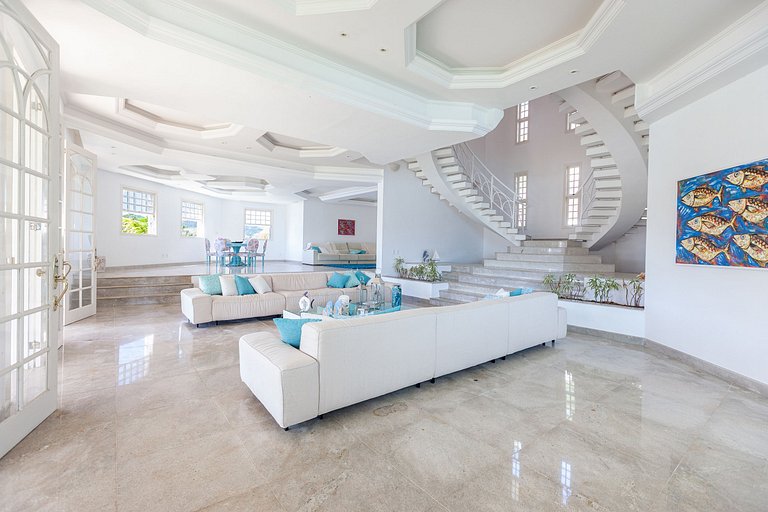 Luxury mansion, six suites, Cavaco Island, beach, Angra dos