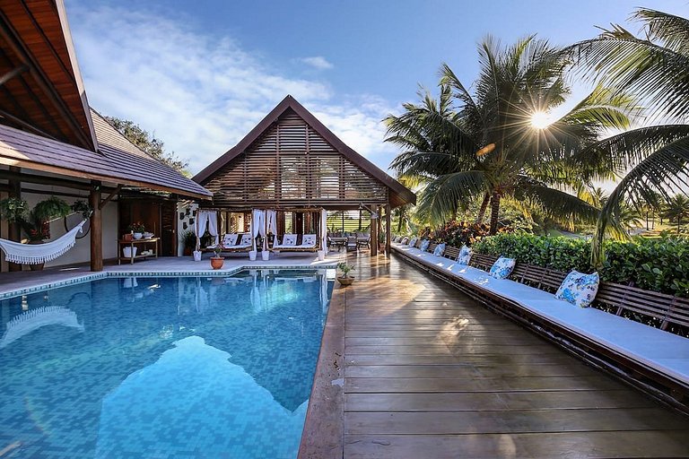 Bah038 - Charmosa casa com piscina e 6 suítes em Trancoso
