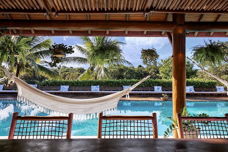 Bah038 - Charmosa casa com piscina e 6 suítes em Trancoso