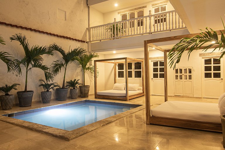 Car102 - Casa luxuosa para alugar na Cidade Velha, Cartagena