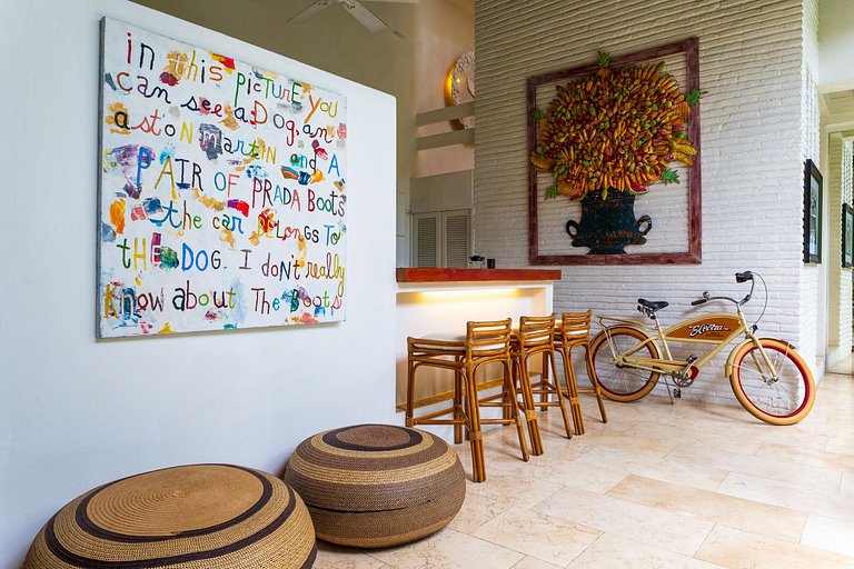 Car083 - Charming villa with pool and 3 suites in Cartagena