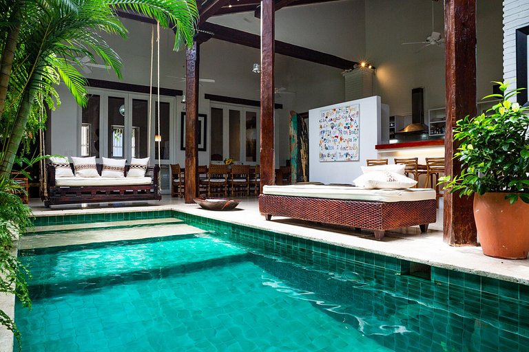 Car083 - Charming villa with pool and 3 suites in Cartagena