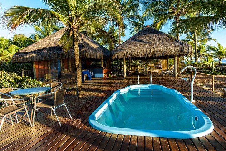 Bah305 - Villa frente al mar con 4 suites en Maraú