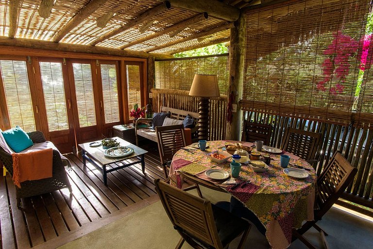 Bah305 - Villa frente al mar con 4 suites en Maraú