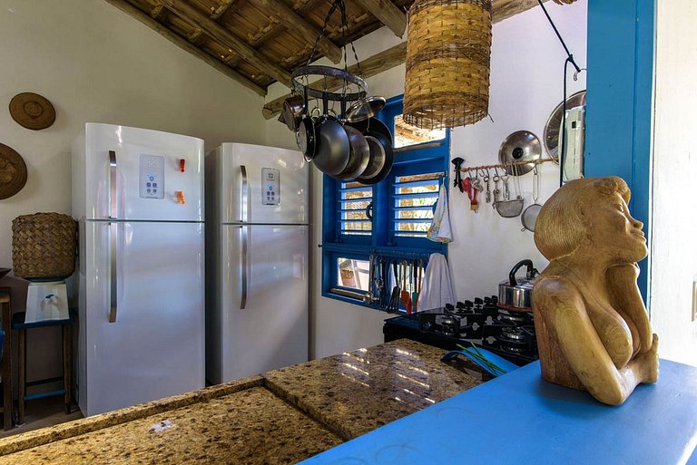 Bah305 - Villa frente al mar con 4 suites en Maraú