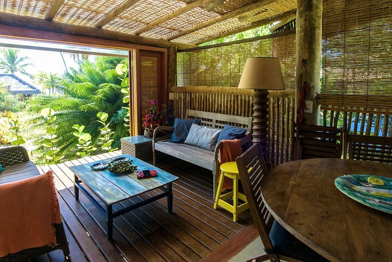 Bah305 - Villa frente al mar con 4 suites en Maraú