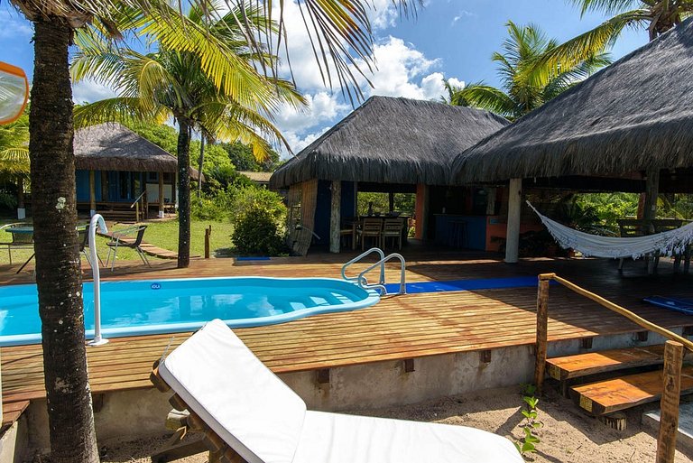 Bah305 - Villa frente mar com 4 suítes em Maraú