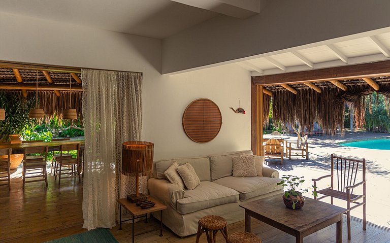 Bah016 - Elegante casa en la playa Trancoso