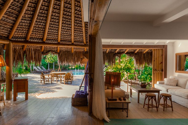 Bah016 - Elegante casa en la playa Trancoso