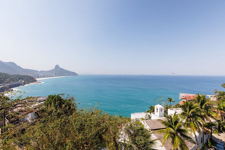 Rio053 - Villa de 5 étages avec vue incroyable à Joá