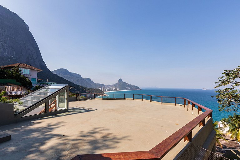 Rio053 - Villa de 5 étages avec vue incroyable à Joá