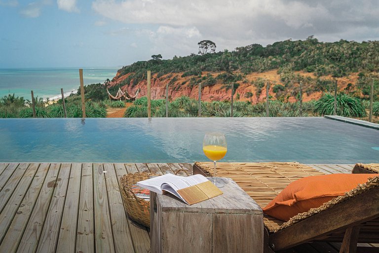 Bah249 - Vue unique sur la plage de Pitinga