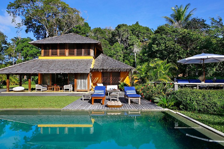 Bah057 - Incrível villa vista mar em Itapororoca