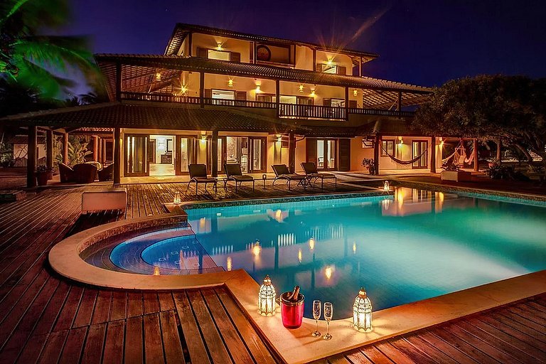 Bah440 - 6 bedroom beach house in Jandaira