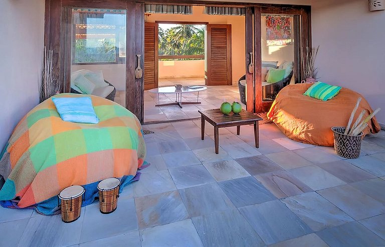 Bah440 - Casa de playa de 6 habitaciones en Jandaira