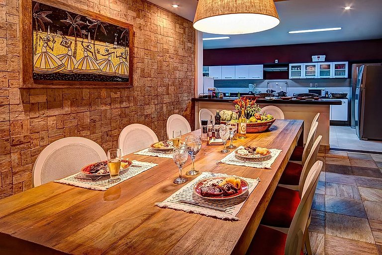 Bah440 - Villa de plage de 6 chambres à Jandaira