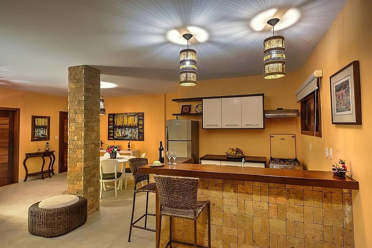 Bah440 - Casa de playa de 6 habitaciones en Jandaira