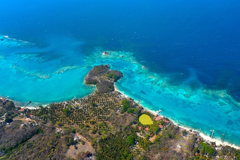 Car123 - Charmosa casa frente mar nas ilhas do Rosario