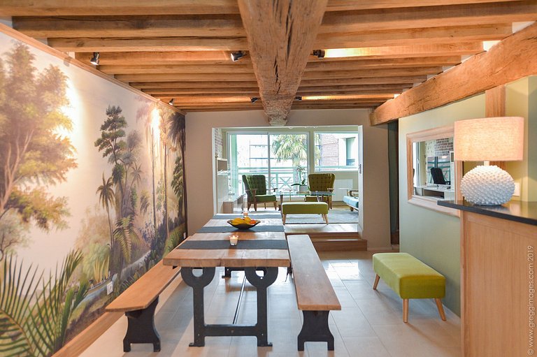 Nor004 - Casa com grande varanda em Honfleur, Normandia.