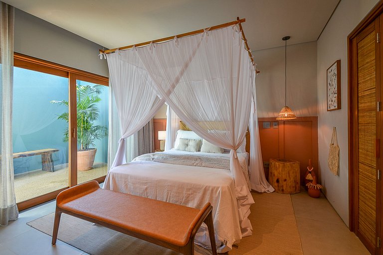 Bah084 - Hermosa casa nueva en condominio en Trancoso