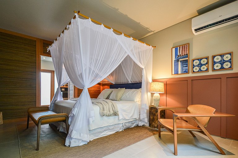 Bah084 - Linda e nova casa em condomínio de Trancoso