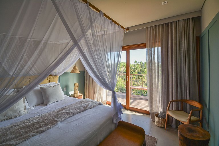 Bah084 - Linda e nova casa em condomínio de Trancoso