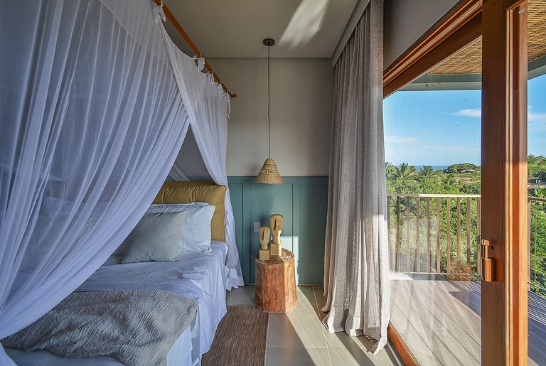 Bah084 - Linda e nova casa em condomínio de Trancoso