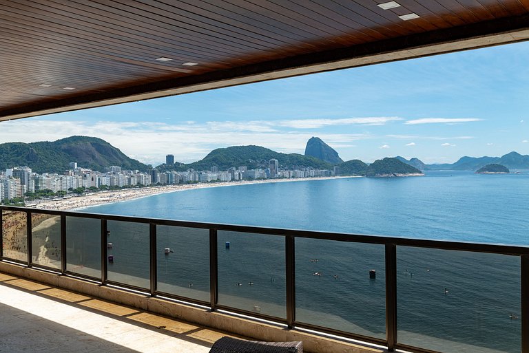 Rio011 - Cobertura de luxo em frente ao mar