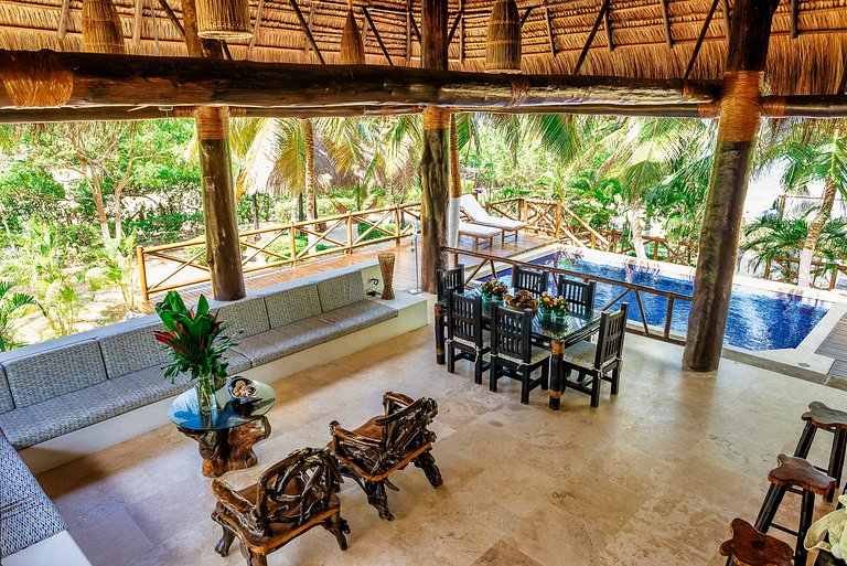 Car094 - Lindo bangalô de 4 quartos em Baru