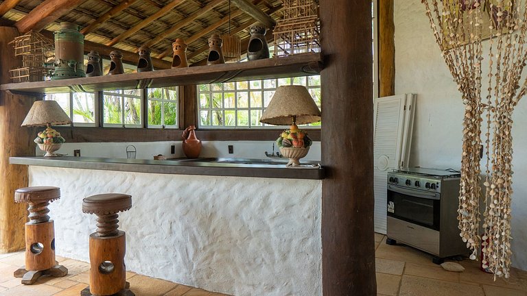 Bah011 - Casa con 9 suites y piscina en Arraial D'ajuda