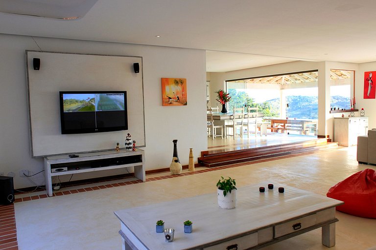 Buz012 - Linda villa com 4 quartos e piscina em Búzios