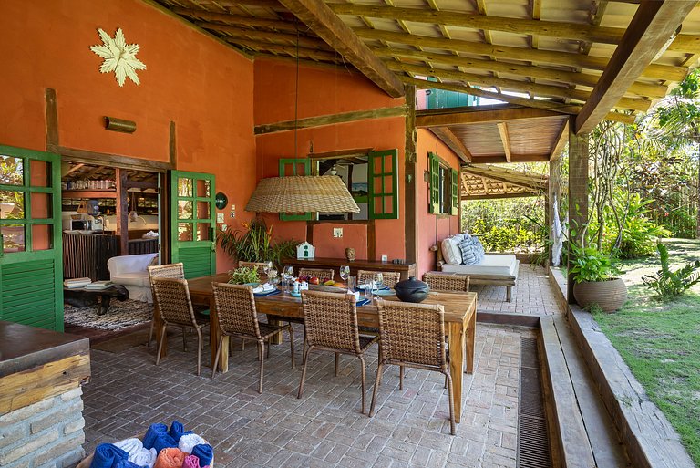 Bah068 - Front sea house with pool in Trancoso