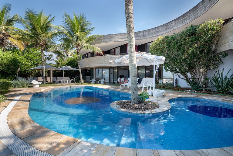 Gua001 - Hermosa villa en la arena en Guarujá