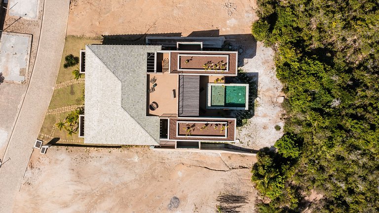 Bah083 - Casa com piscina e 5 suítes em Trancoso