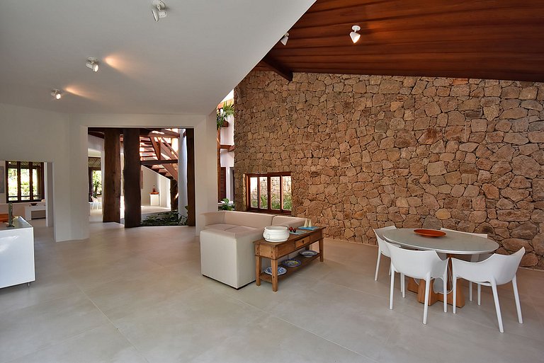 Gua003 - Linda casa pé na areia na Praia do Engenho