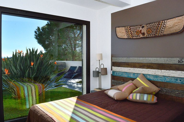 Azu044 - Villa com vista para o mar em Cavalaire