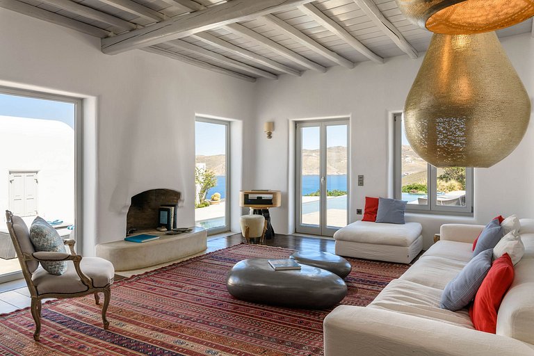 Cyc108 - Villa avec vue sur la plage à Mykonos