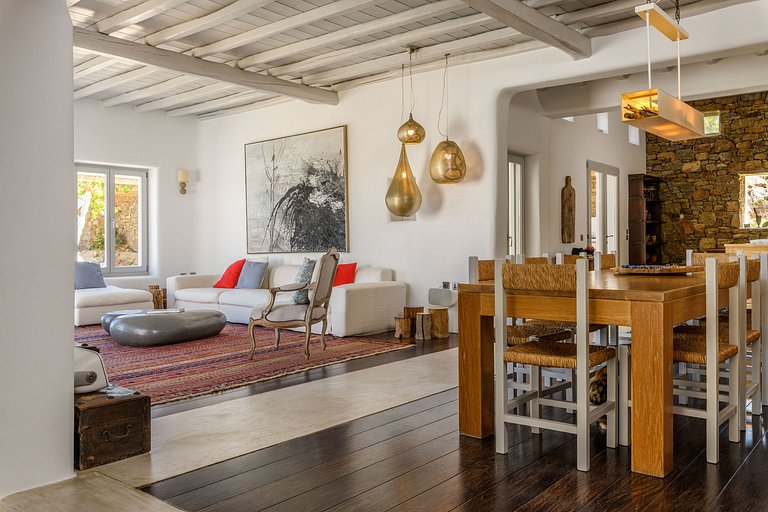 Cyc108 - Villa avec vue sur la plage à Mykonos