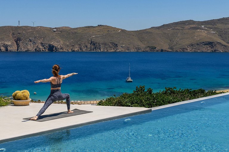 Cyc108 - Villa avec vue sur la plage à Mykonos