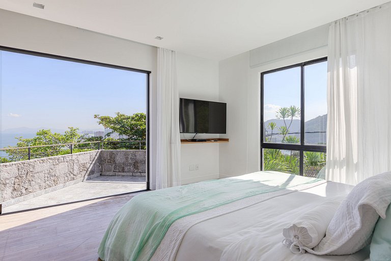 Rio005 - Villa contemporaine avec la plus belle vue sur Joá