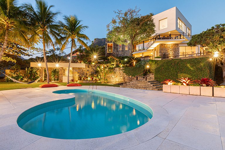 Rio005 - Villa contemporain avec la plus belle vue sur Joá
