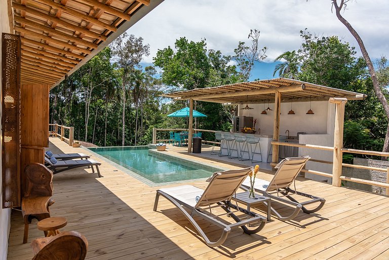 Bah192 - Charmosa casa com piscina e 4 suítes em Trancoso