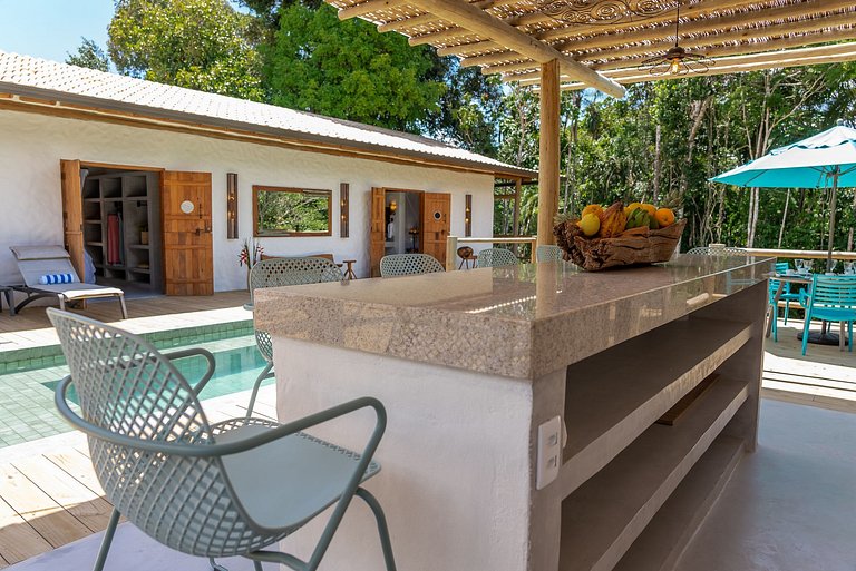 Bah192 - Charmosa casa com 4 suítes em Trancoso