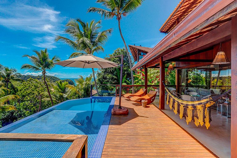 Bah168 - Casa com vista para floresta e mar