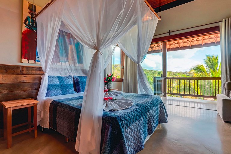 Bah168 - Casa com vista para floresta e mar