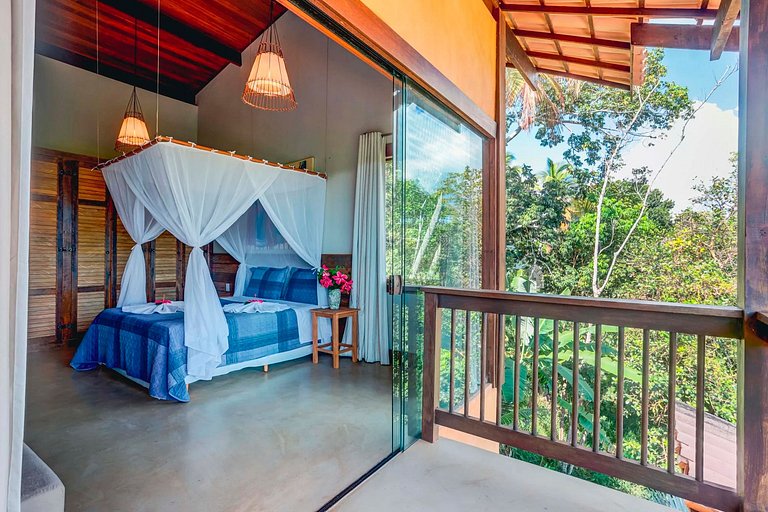 Bah168 - Casa com vista para floresta e mar