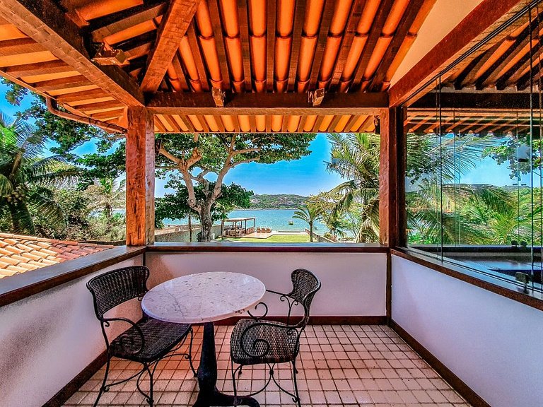 Buz057 - Exuberant beachfront house in Búzios