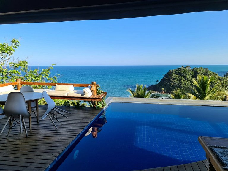 Bah163 - Espetacular villa com vista do mar em Itacaré