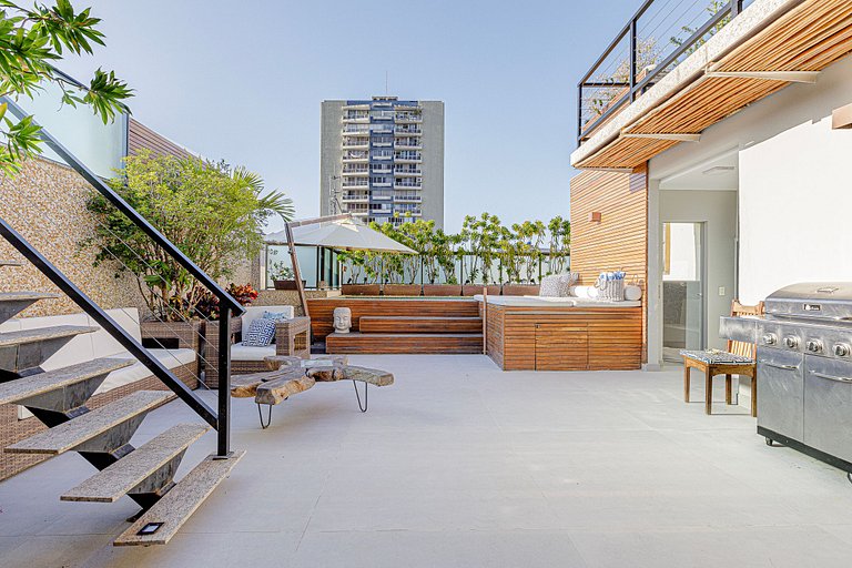 Rio018 - Precioso penthouse triplex con piscina en Leblon