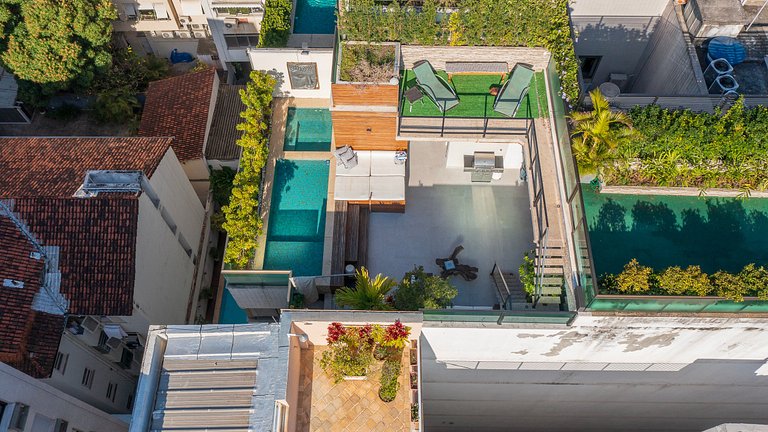 Rio018 - Precioso penthouse triplex con piscina en Leblon